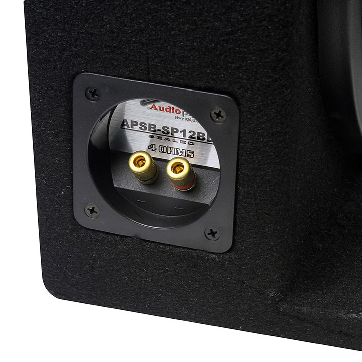 Audiopipe 12" Loaded Sealed Enclosure 800 Watts Shallow Mount 4 ohm APSBSP12BDF - Image 5