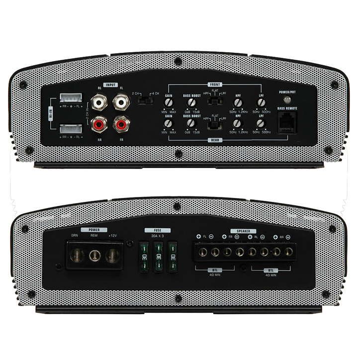 Amplifier Audiopipe 2500W 4ch Remote bass boost AQX360.4 - Image 3