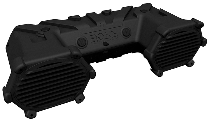 Boss ATV Sound System 6X9" Marine Speakers Bluetooth Dual LED Light Bar 800W Max