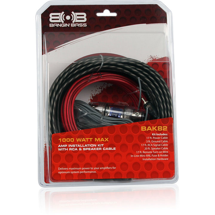Belva Complete Amp Kit 8 Gauge with RCA BAK82 - Image 2