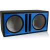 Belva Dual 10" Ported Empty Enclosure Blue Face
