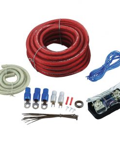 AMPLIFIER WIRING KIT 4GA;BULLZAUDIO; RED/GOLD EDITION; BOX