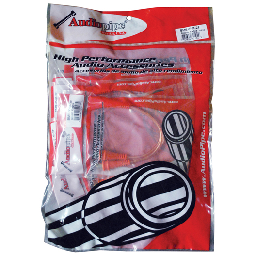 RCA SPLITTER 1M-2F AUDIOPIPE 1 BAG OF 10= 1 UNIT