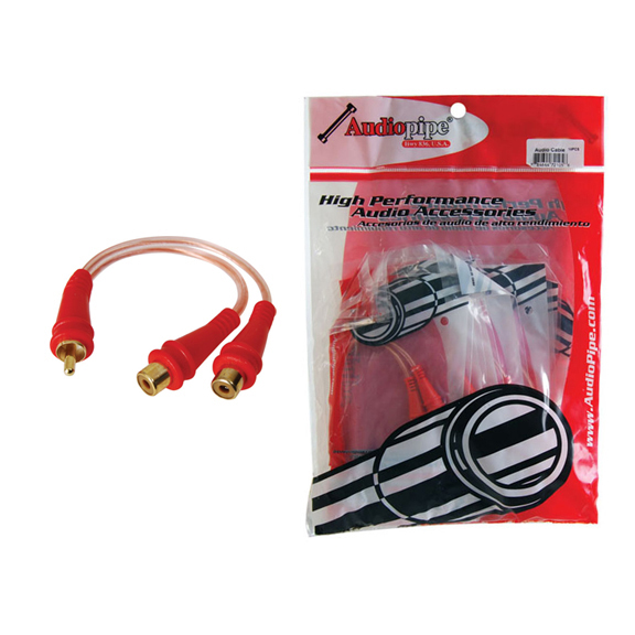 RCA SPLITTER 1M-2F AUDIOPIPE 1 BAG OF 10= 1 UNIT BMSYM2F - Image 2