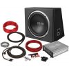 Belva 600 watt Bass Package Single 12" sub in ported box Monoblock amp & amp kit