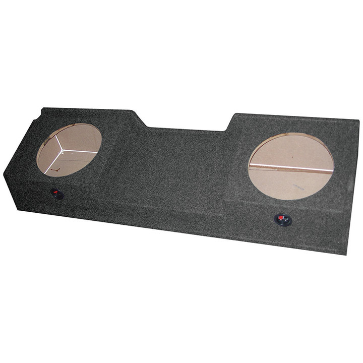 EMPTY WOOFER BOX GMC X-CAB '99-06; DUAL 10";