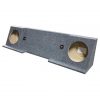 EMPTY WOOFER BOX GMC '88-'98 X-CAB; DUAL 10"; (BOXED) Under seat downfire
