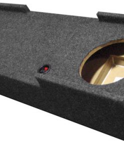 EMPTY WOOFER BOX QPOWER DUAL 12" GMC CREW CAB '07-'13