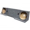 EMPTY WOOFER BOX GMC XCAB '88-'98;DUAL 12";(BOXED) Under seat downfire