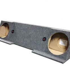 EMPTY WOOFER BOX GMC XCAB '88-'98;DUAL 12";(BOXED) Under seat downfire