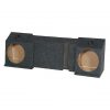 EMPTY WOOFER BOX QPOWER (DF) CHEVY AVALANCHE (2)10" Under seat downfire