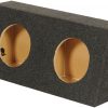 EMPTY WOOFER BOX JEEP WRANGLER (ALL YEARS) DUAL 10"ANGLE; BOXED