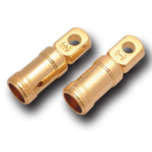 2 PACK RING TERMINAL AUDIOPIPE; SCREW TYPE 8GA.x3/8"