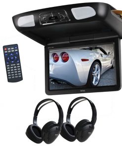 Boss 10.1" Overhead Monitor DVD IR/FM Transmitters Headphones