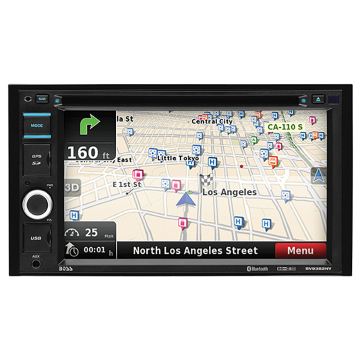 Boss 6.2" DDin Receiver Touchscreen Bluetooth DVD/CD USB/SD Front Aux Navigation BV9382NV - Image 2