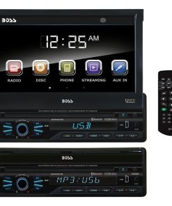 Boss 7" Indash Motorized Flip Out TFT Monitor Remote USB/SD Bluetooth
