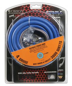 Orion Cobalt Complete 4 Gauge Amp Kit Oversize Wire (3000 Watts)