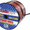 SPEAKER CABLE 12GA. 500' AUDIOPIPE;RED + BLACK