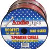 SPEAKER CABLE 16 GA. 1000' AUDIOPIPE; RED + BLACK