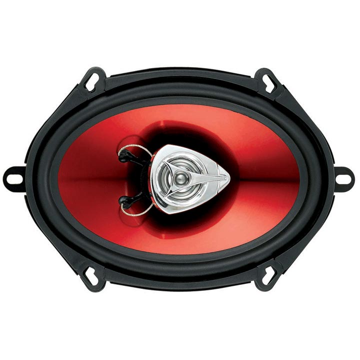 Boss 5x7" Speaker 2-Way red poly injection cone CH5720 - Image 2
