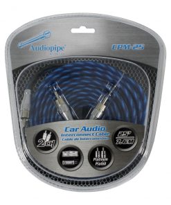 Audiopipe Platinum Plated Interconnect Cable 25ft