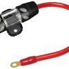 FUSEHOLDER AGU AUDIOPIPE W/60AFUSE + 1' 4GA RED POWER WIRE