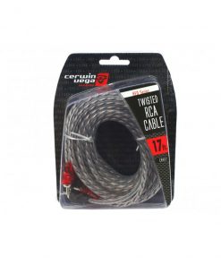 Cerwin Vega HED Series 2-channel RCA cable 17ft. Twisted pair single molded ends