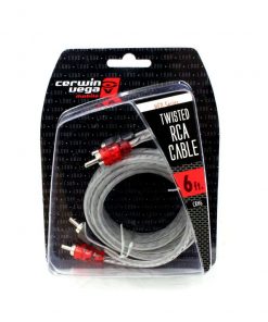 Cerwin Vega HED Series 2-channel RCA cable 6ft twisted pair single molded ends