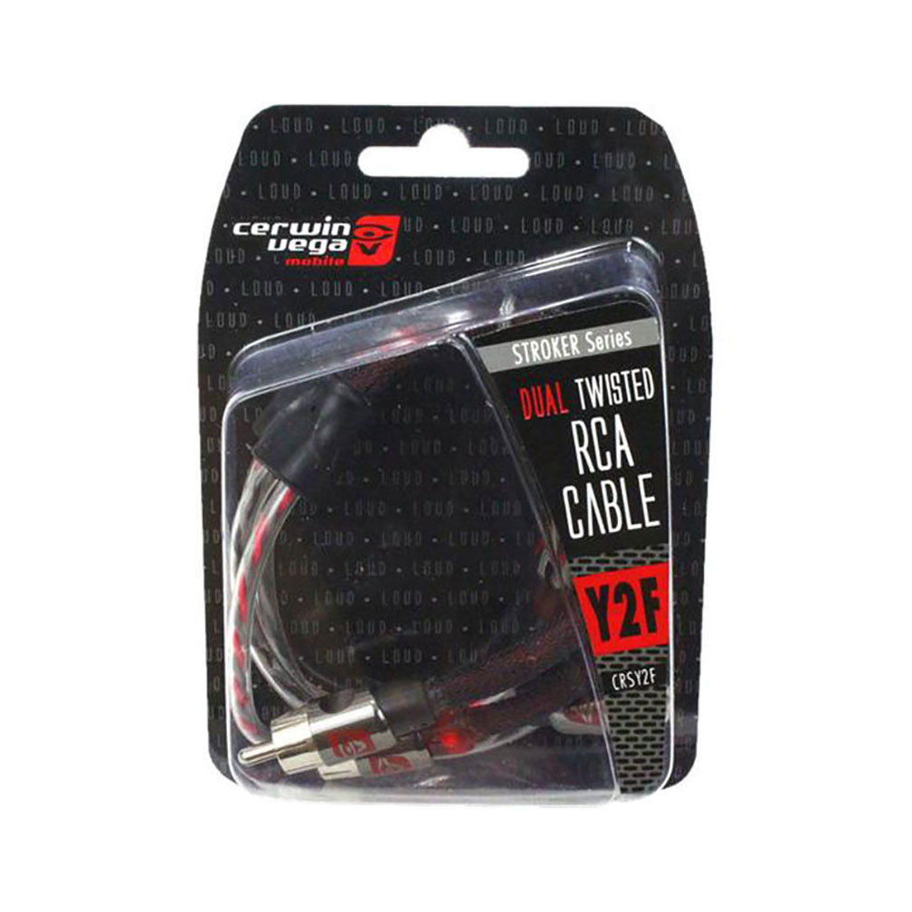 Cerwin Vega Stroker Series 1 male to 2 female 1 pair pack