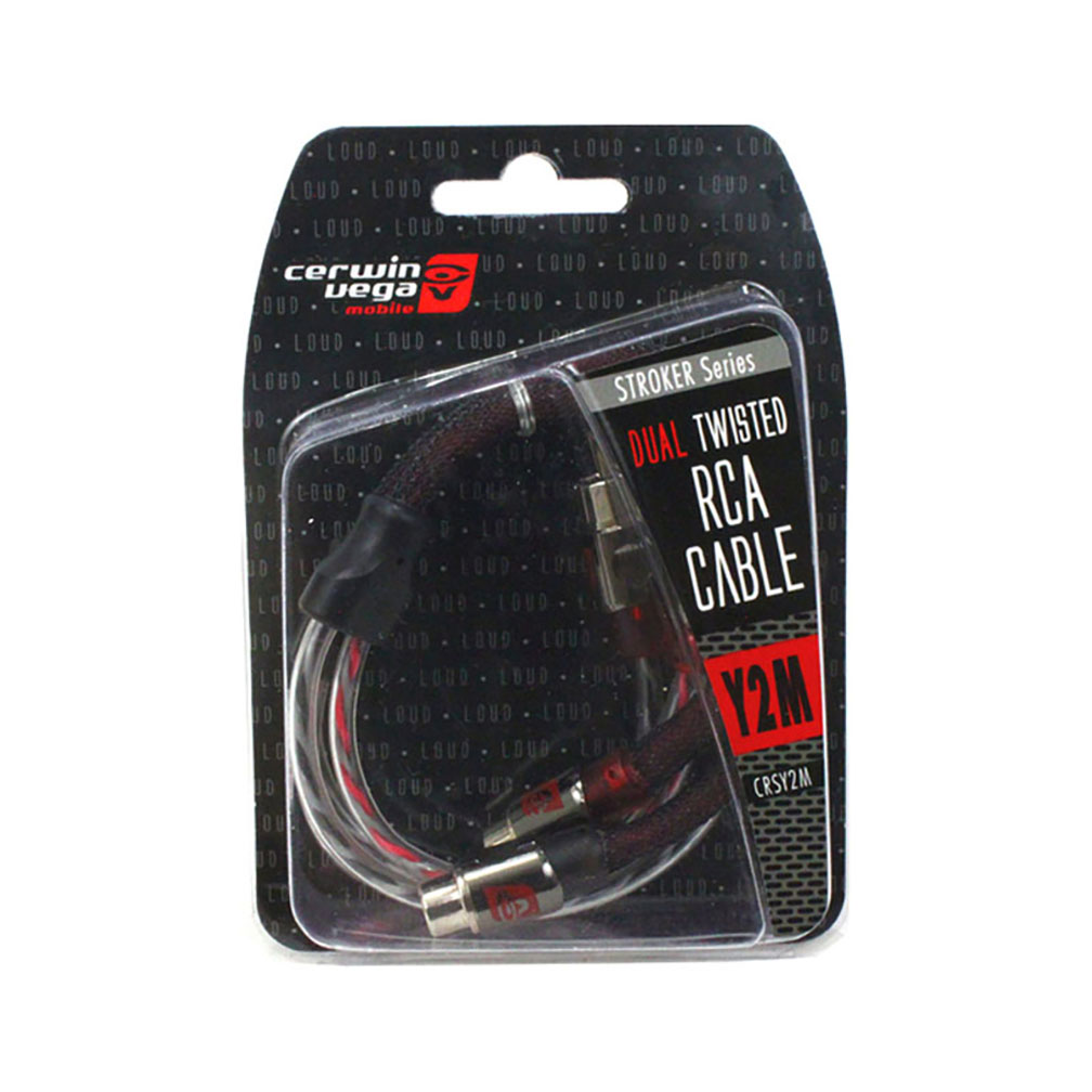 Cerwin Vega Stroker Series 1 female to 2 male 1 pair pack