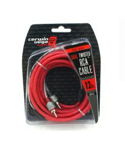 Cerwin Vega Vega Series 2-channel RCA cable 12ft dual twisted dual molded ends