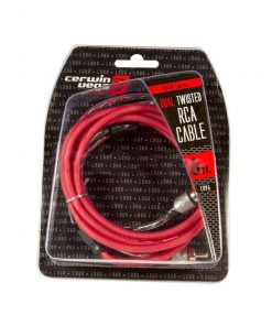 Cerwin Vega Vega Series 2-channel RCA cable 6ft dual twisted dual milded ends