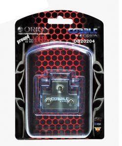 Orion Dist. Block T Style - (1) 0/2 ga. Inputs & (2) 0/4 ga. Outputs