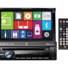 Dual DVD Receiver with a 7 Inch Flip-out Touch Screen Display