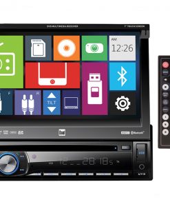 Dual DVD Receiver with a 7 Inch Flip-out Touch Screen Display
