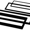 TRIM RING AMERICAN INT'L FOR DIN RADIOS; 4 PIECES