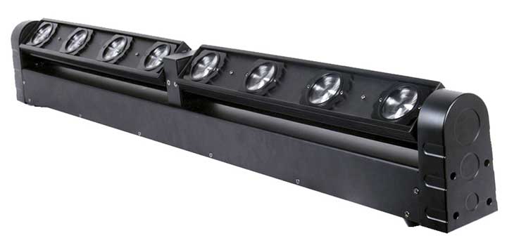 Epsilon 8-9 Watt White LEDs Duo Section Bar with 2 Moveable Heads