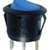 SWITCH ROUND ROCKER W/BLUE LED10 PACK