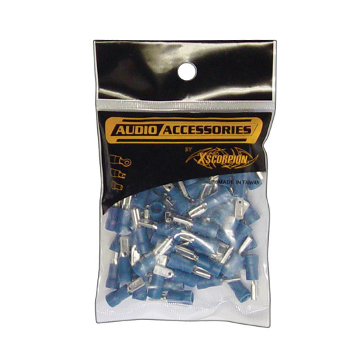 QUICK DISCONNECT 14-16 GA 100 PC; BLUE; FEMALE; XSCORPION