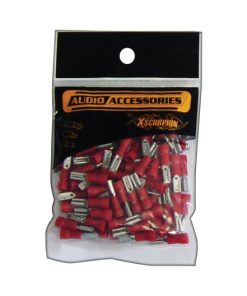 QUICK DISCONNECT 18-22 GA. 100 PCS; RED; FEMALE; XSCORPION