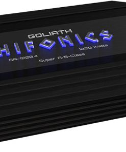 Hifonics Goliath 4 x 150 @ 4 Ohms 4 x 300 @ 2 Ohms 2 x 600 Watts @ 4 Ohms Bridged