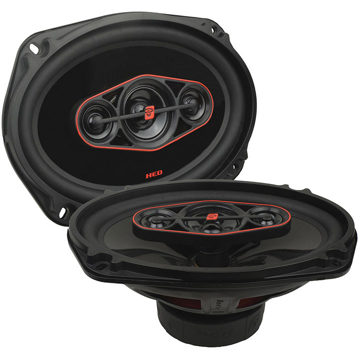 Cerwin Vega HED 6"X9" 4-way coaxial speaker set - 440W MAX / 65W RMS