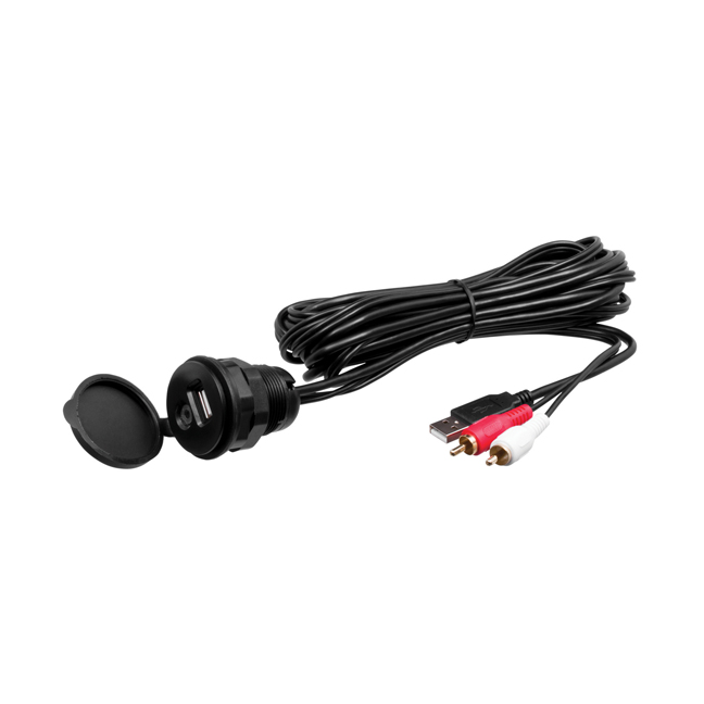 Dual Marine 5'9" RCA & USB to 3.5mm & USB Adapter
