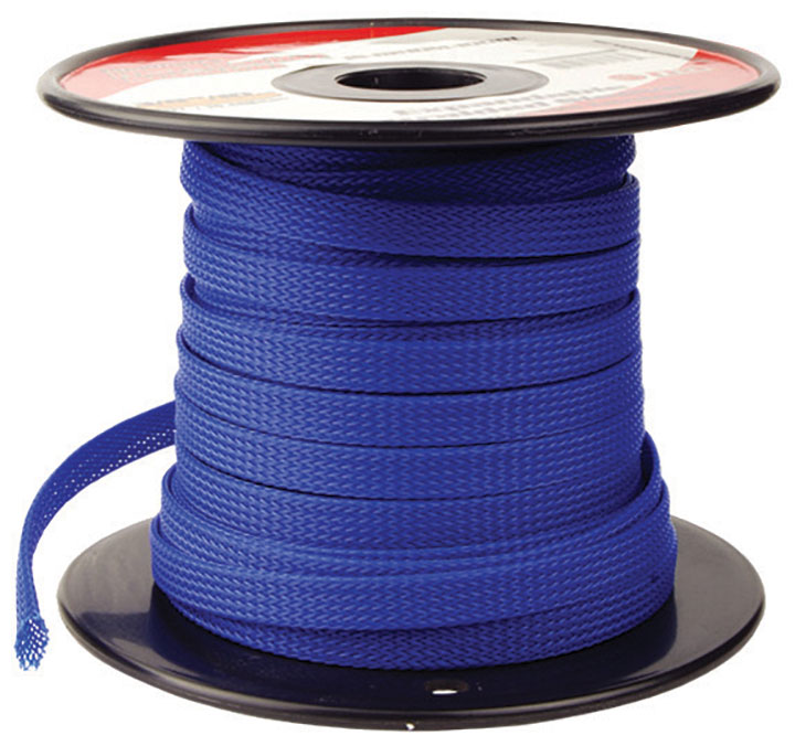 Installation Solution Expandable Braided Sleeve Blue 1/4" ISBR6M100BL - Image 2