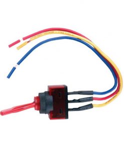 Nippon illuminated toggle switch with 6" lead wire red