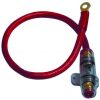POWER KIT 4GA. RED 60A AGU W/18" WIRE;RING TERMINAL