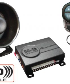 CAR ALARM K9 (2) 4-BUTTON REM.SHOCK SENSOR;DATA PORT