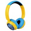 Contixo Kids Headphones (Blue/Yellow)  Over Ear Wireless Btooth LED Vol Limiter Microphone FM Radi