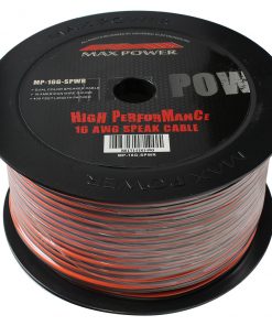 Max Power speaker cable 16ga 400ft-Red and black insulation.