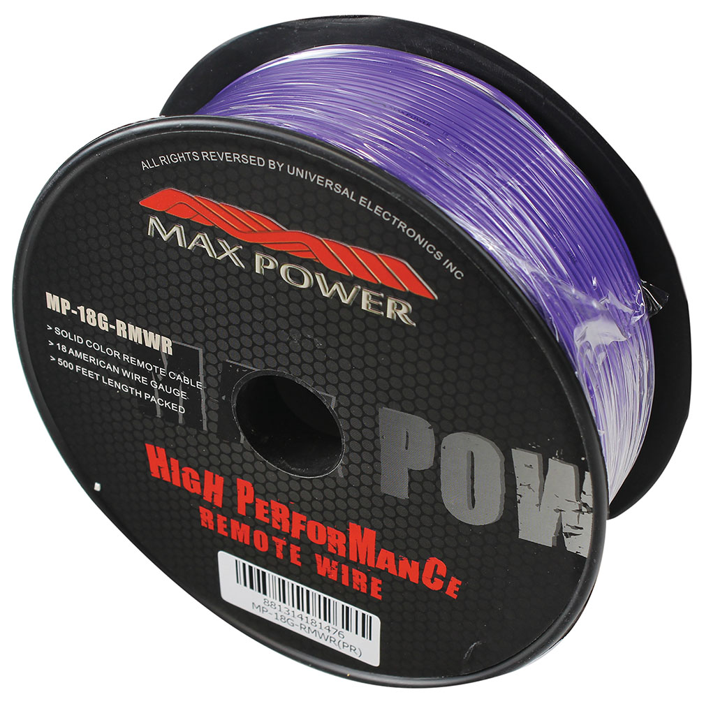 Max Power remote wire 18ga 500ft purple MP18GRMWRPR - Image 2